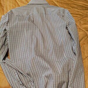 Hugo Boss Italian made slim fit mens button down dress shirt 15.5 34/35